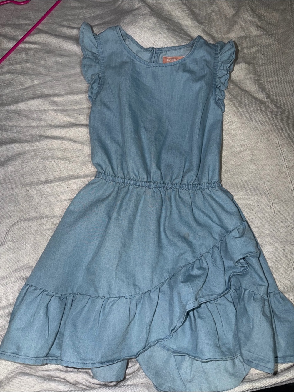 Light Blue Ruffle Kids Dress - Brand Unspecified